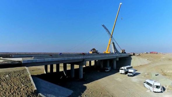 Bərdə-Ağdam avtomobil yolunun tikintisi sürətlə davam etdirilir - FOTO
