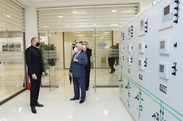İlham Əliyev “Qobu” Enerji Qovşağının açılışında iştirak etdi - FOTO
