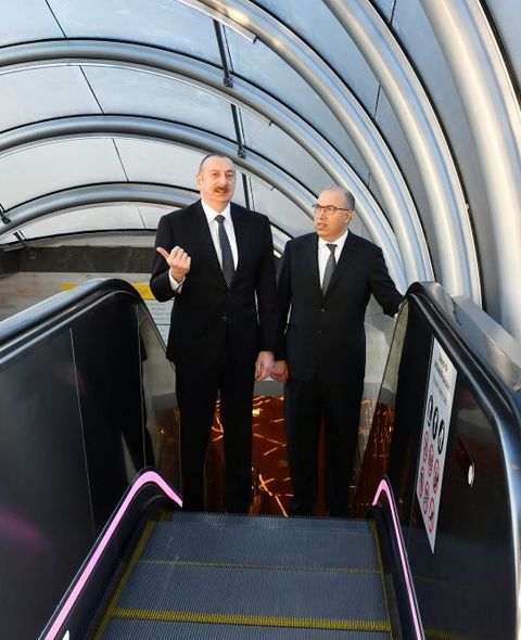 İlham Əliyev “Xocəsən” metro stansiyasının açılışında iştirak edib - FOTO
